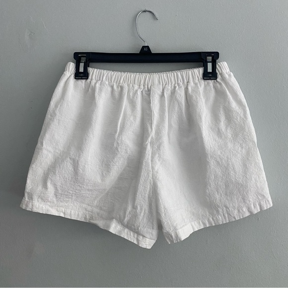 White Linen Shorts - Picture 5 of 5